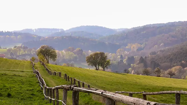 Landschaft um das Amma-Zentrum herum