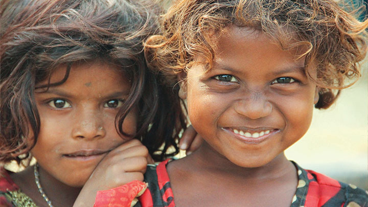 Kinder aus Bihar, Indien