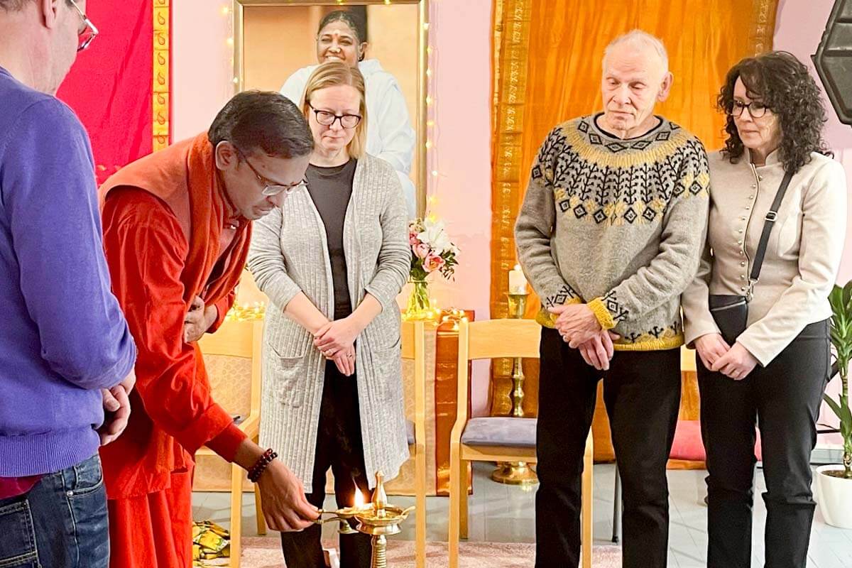 Swami Shubamritananda im Amma-Zentrum Finnland